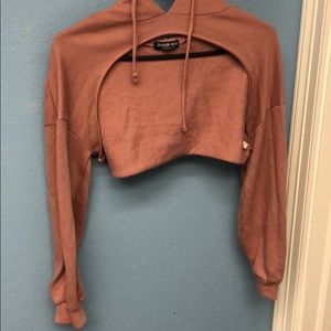 fashion nova cut out hoodie!